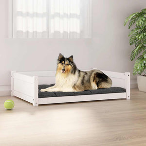 Weißes Hundebett aus Kiefernholz, 95,5 cm