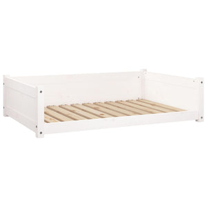 Weißes Hundebett aus Kiefernholz, 105,5 cm