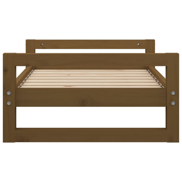 Hundebett Kiefer Massivholz Honigbraun