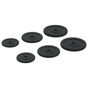 30 kg Hantelscheiben aus Gusseisen - 6er Set