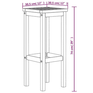 Barhocker 4 Stk. Massivholz Akazie