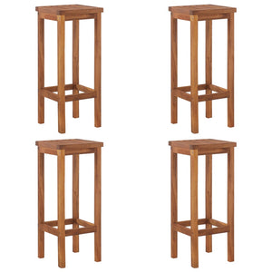 5-tlg. Gartenbar-Set Massivholz Akazie