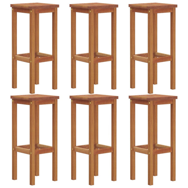7-tlg. Gartenbar-Set Massivholz Akazie
