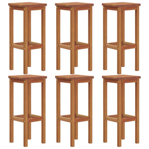 7-tlg. Gartenbar-Set Massivholz Akazie