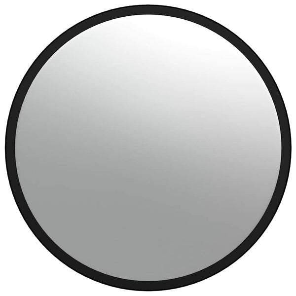 vidaXL Miroir de sécurité convexe d'intérieur noir Ø 40 cm acrylique