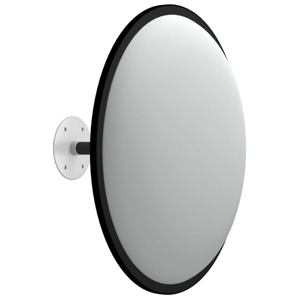 vidaXL Miroir de sécurité convexe d'intérieur noir Ø 40 cm acrylique