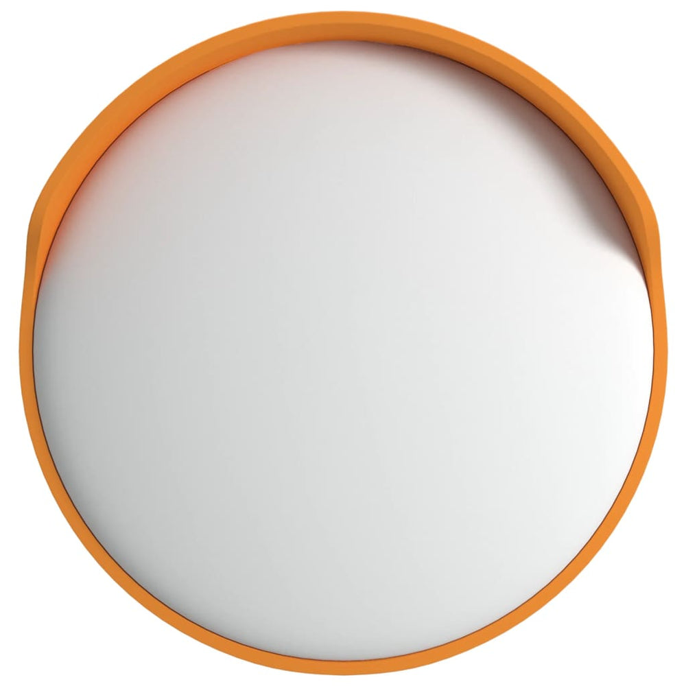 Konvexer Verkehrsspiegel für den Außenbereich Orange Ø30 cm Polycarbonat