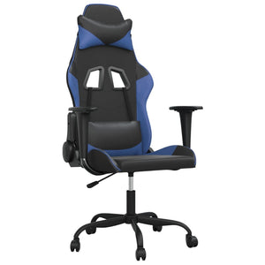 Gaming-Stuhl mit Massage Schwarz/Blau