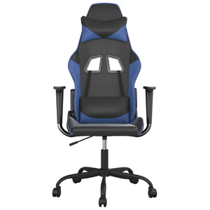 Gaming-Stuhl mit Massage Schwarz/Blau
