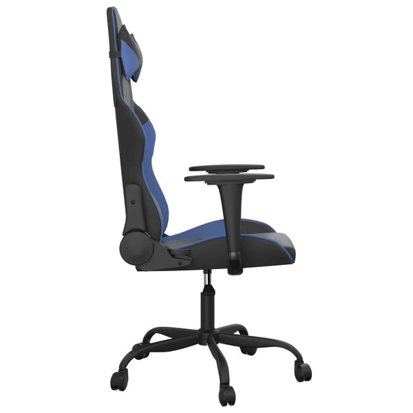 Gaming-Stuhl mit Massage Schwarz/Blau