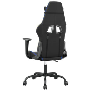 Gaming-Stuhl mit Massage Schwarz/Blau