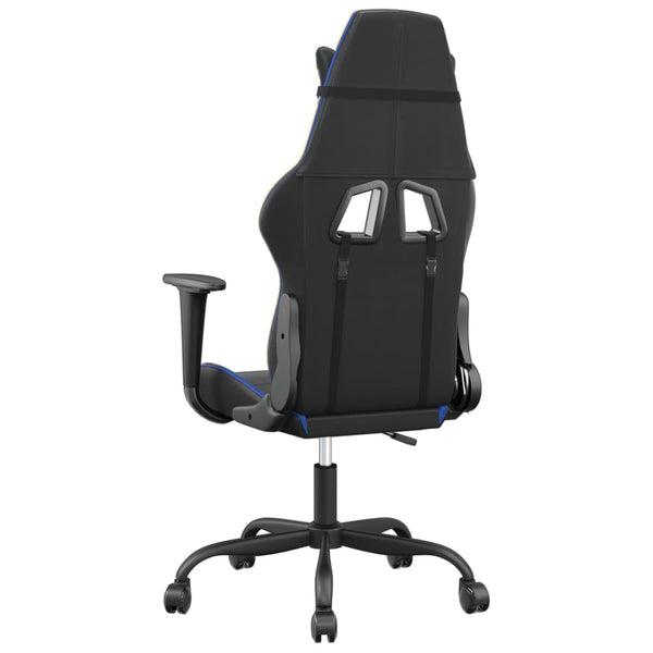 Gaming-Stuhl mit Massage Schwarz/Blau