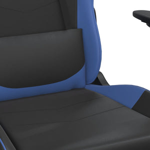 Gaming-Stuhl mit Massage Schwarz/Blau