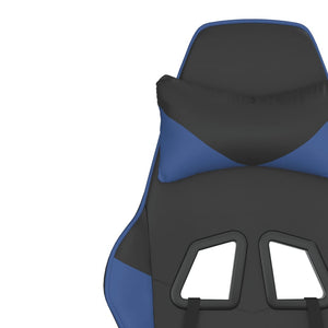 Gaming-Stuhl mit Massage Schwarz/Blau