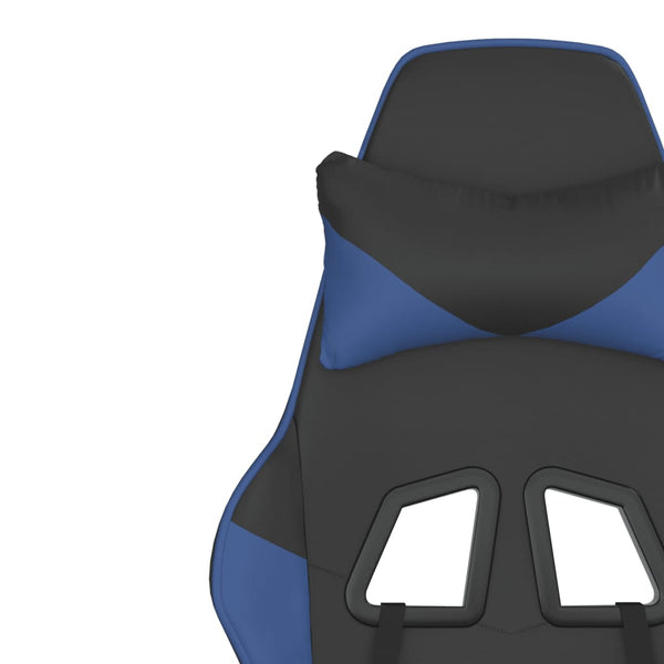 Gaming-Stuhl mit Massage Schwarz/Blau