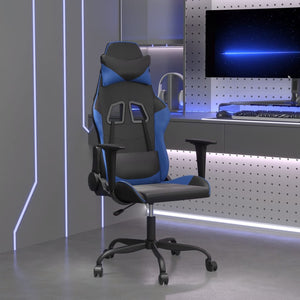 Gaming-Stuhl mit Massage Schwarz/Blau