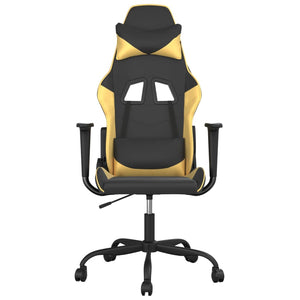 Gaming Stuhl mit Massage Schwarz & Gold
