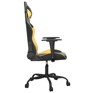 Gaming Stuhl mit Massage Schwarz & Gold