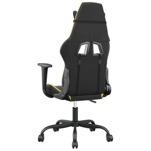Gaming Stuhl mit Massage Schwarz & Gold