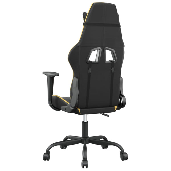 Gaming Stuhl mit Massage Schwarz & Gold