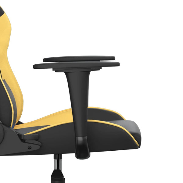 Gaming Stuhl mit Massage Schwarz & Gold