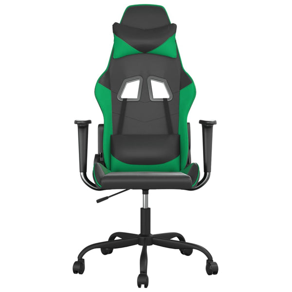 Gaming Stuhl mit Massage Schwarz/Grün