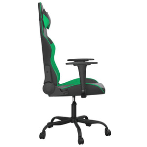 Gaming Stuhl mit Massage Schwarz/Grün