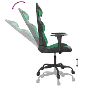 Gaming Stuhl mit Massage Schwarz/Grün