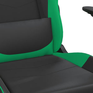 Gaming Stuhl mit Massage Schwarz/Grün