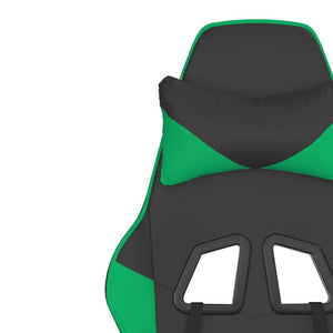 Gaming Stuhl mit Massage Schwarz/Grün