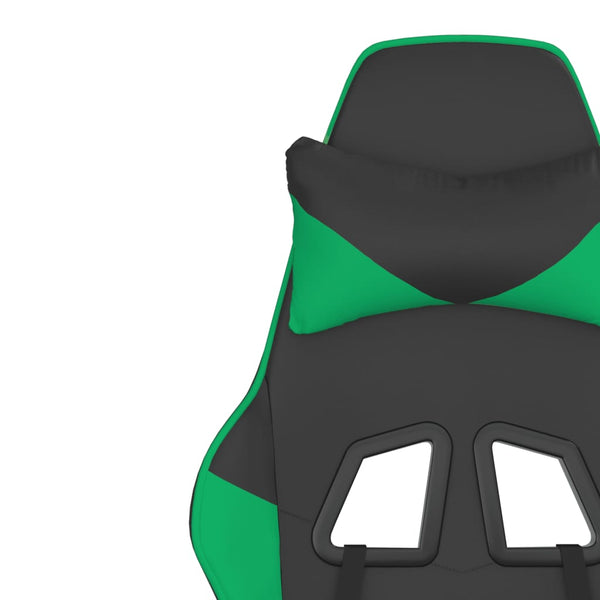 Gaming Stuhl mit Massage Schwarz/Grün