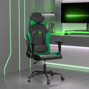 Gaming Stuhl mit Massage Schwarz/Grün