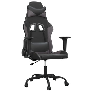 Gaming-Stuhl mit Massage Schwarz/Grau