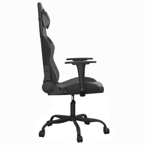 Gaming-Stuhl mit Massage Schwarz/Grau