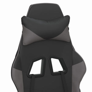 Gaming-Stuhl mit Massage Schwarz/Grau