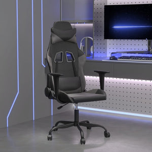 Gaming-Stuhl mit Massage Schwarz/Grau