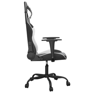 Gaming-Stuhl mit Massage Schwarz/Weiß