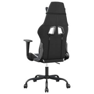 Gaming-Stuhl mit Massage Schwarz/Weiß