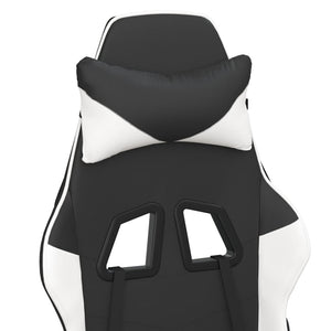 Gaming-Stuhl mit Massage Schwarz/Weiß