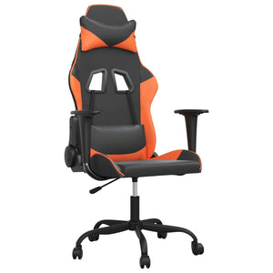 Gaming-Stuhl mit Massage Schwarz/Orange