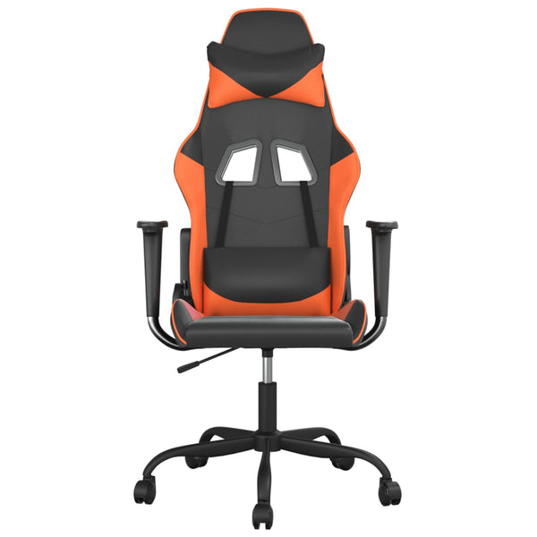 Gaming-Stuhl mit Massage Schwarz/Orange