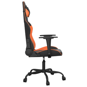 Gaming-Stuhl mit Massage Schwarz/Orange
