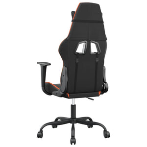 Gaming-Stuhl mit Massage Schwarz/Orange