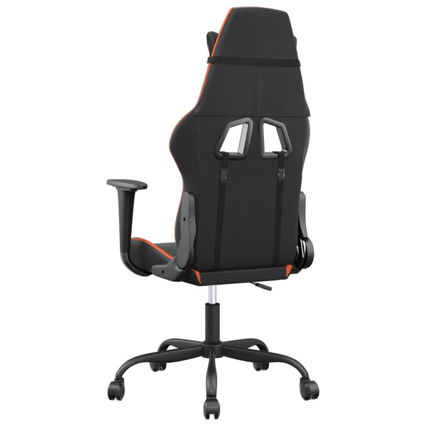 Gaming-Stuhl mit Massage Schwarz/Orange