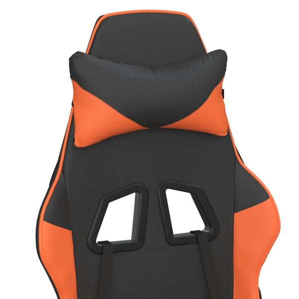 Gaming-Stuhl mit Massage Schwarz/Orange