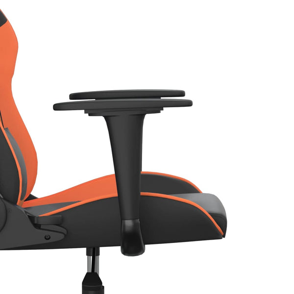Gaming-Stuhl mit Massage Schwarz/Orange