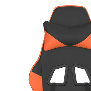 Gaming-Stuhl mit Massage Schwarz/Orange