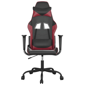 Gaming Stuhl mit Massage Schwarz/Weinrot
