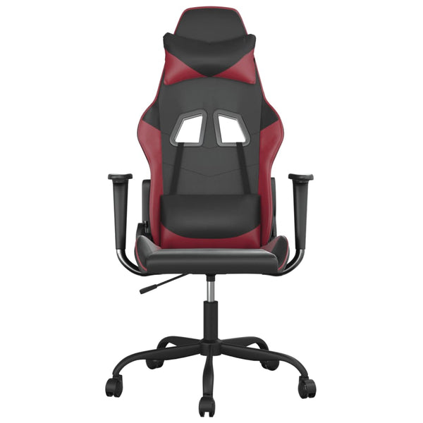 Gaming Stuhl mit Massage Schwarz/Weinrot