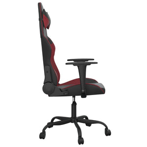 Gaming Stuhl mit Massage Schwarz/Weinrot